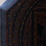 Early 20th century black lacquered side table