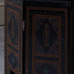 Early 20th century black lacquered side table