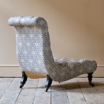 19th century Howard and sons slipper chair