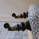 19th century Howard and sons slipper chair