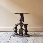 Late 19th century Burmese two tier side table