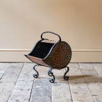 Arts and Crafts Wrought Iron and Copper Coal Shuttle.