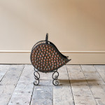 Arts and Crafts Wrought Iron and Copper Coal Shuttle.