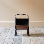 Arts and Crafts Wrought Iron and Copper Coal Shuttle.