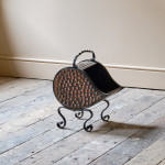 Arts and Crafts Wrought Iron and Copper Coal Shuttle.