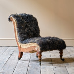 Mid 19th Century Howard & Sons Slipper Chair
