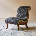 Mid 19th Century Howard & Sons Slipper Chair