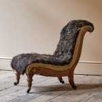 Mid 19th Century Howard & Sons Slipper Chair