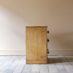 19th century painted pine dog kennel dresser