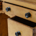 19th century painted pine dog kennel dresser