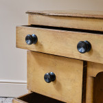 19th century painted pine dog kennel dresser