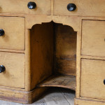 19th century painted pine dog kennel dresser