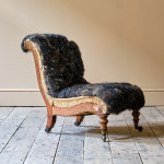 Mid 19th Century Howard & Sons Slipper Chair
