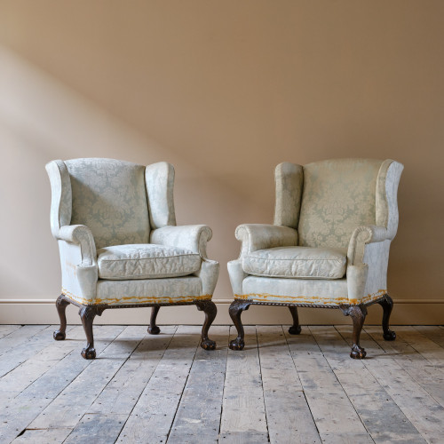 Pair of c1940's Wingback Armchairs