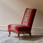 Late 19th century slipper chair