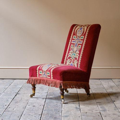 Late 19th century slipper chair