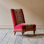 Late 19th century slipper chair