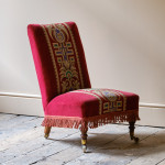 Late 19th century slipper chair