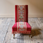 Late 19th century slipper chair
