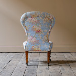 Mid 19th century slipper chair