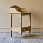 19th century pine washstand in later paint