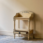 19th century pine washstand in later paint