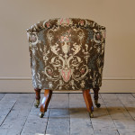 19th Century Gillows Slipper Chair in Original Fabric.