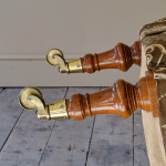 19th Century Gillows Slipper Chair in Original Fabric.