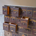 19th Century Bank of Apothecary Drawers