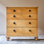 Large 19th Century Pine Drawers in Original Paint