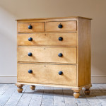 Large 19th Century Pine Drawers in Original Paint
