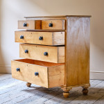 Large 19th Century Pine Drawers in Original Paint