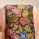 Antique early 20th century wingback armchair