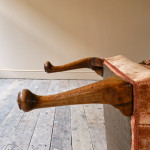 Antique early 20th century wingback armchair