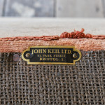 Antique early 20th century wingback armchair