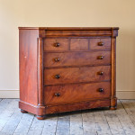 Large Scottish Pine Chest of Drawers in Original Paint