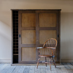 19th Century Country House Wine Cupboard in Original Paint