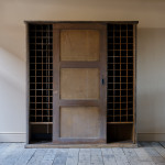 19th Century Country House Wine Cupboard in Original Paint