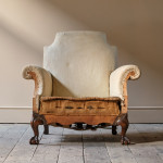 Antique deep seated country house armchair c1900