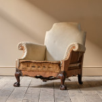 Antique deep seated country house armchair c1900