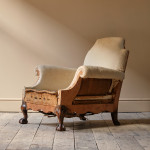 Antique deep seated country house armchair c1900