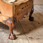 Antique deep seated country house armchair c1900