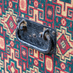 Large 19th Century Upholstered Pine Storage Chest