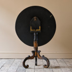 Mid 19th Century Jappaned Tilt Top Table