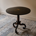 Mid 19th Century Jappaned Tilt Top Table