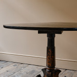 Mid 19th Century Jappaned Tilt Top Table