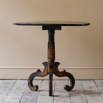 Mid 19th Century Jappaned Tilt Top Table
