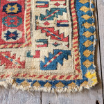 Large Antique Crooked Kazak Rug Runner
