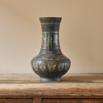 Antique Eastern Champleve Enamel and bronze Vase