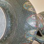 Antique Eastern Champleve Enamel and bronze Vase
